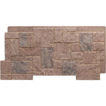Ekena Millwork Castle Rock Stacked Stone, StoneWall Faux Stone Siding Panel PNU24X48CROC
